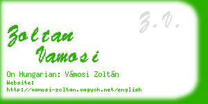 zoltan vamosi business card